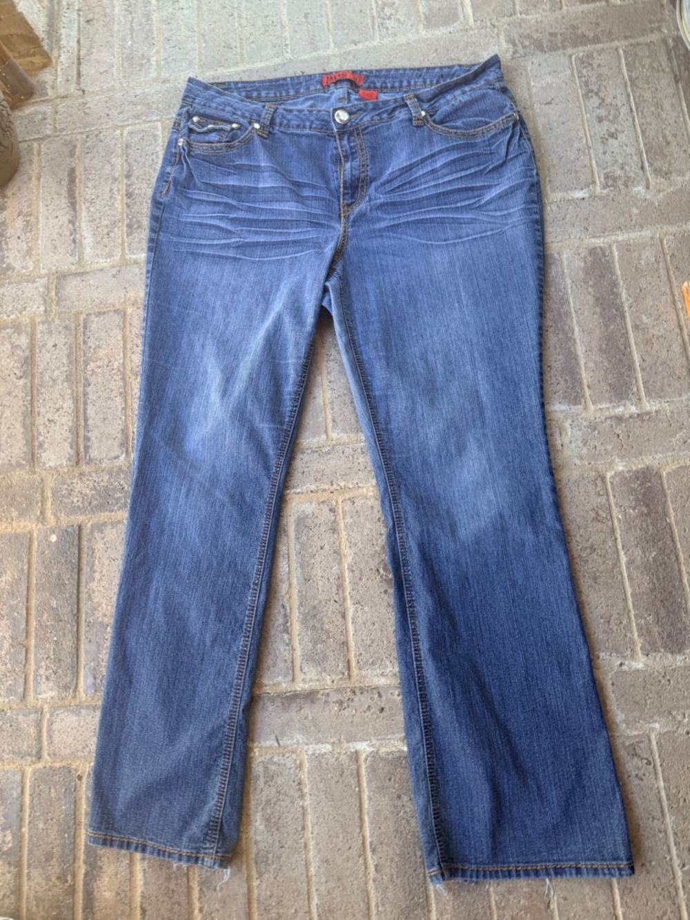 Zanadi Women's Dark Blue Boot Cut Jeans